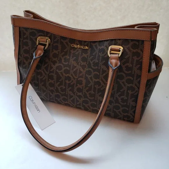 NWT CALVIN KLEIN Logo Satchel.